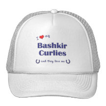 I Love My Bashkir Curlies (Multiple Horses) Hat