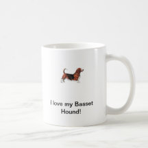 I love my basset Hound! Coffee Mug