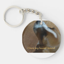 I love my basset hound keychain