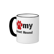 I Love My Basset Hound Mugs