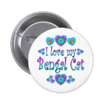 I Love My Bengal Cat Button