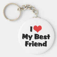 I Love My Best Friend Keychain