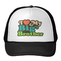 I Love My Big Brother Mesh Hats