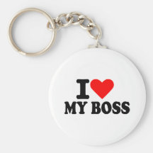 I love my boss keychains