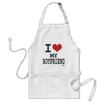 I love my boyfriend apron