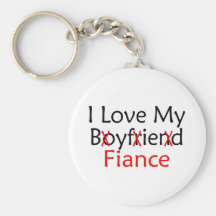 I Love My Boyfriend Fiance Key Chains
