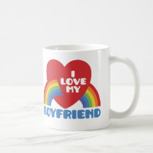 I Love My Boyfriend Mugs