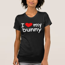 I Love My Bunny Rabbit heart bunnie pet valentines Shirts