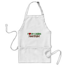 I Love My Carbon Footprint Aprons