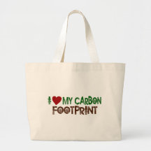 I Love My Carbon Footprint Canvas Bag