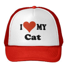 I Love My Cat Baseball Cap - Hat