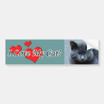 I Love My Cat Bumper Sticker