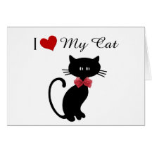 I Love My Cat Card