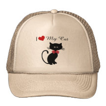 I Love My Cat Hats