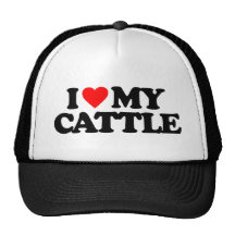 I LOVE MY CATTLE HAT