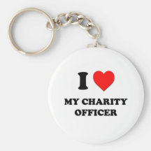 I love My Charity Officer Keychains
