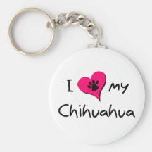 I Love my Chihuahua Key Chains