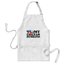I love My Chilean Husband Aprons