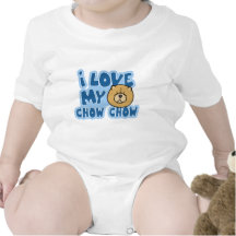 I Love My Chow Chow Baby Creeper
