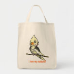 I love my cockatiel grocery baggie