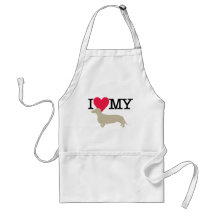 I Love My Dachshund ! Aprons