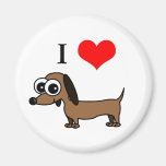 I Love My Dachshund Magnet