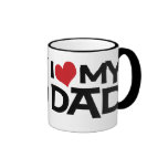 I Love My Dad Father's Day Ringer Mug