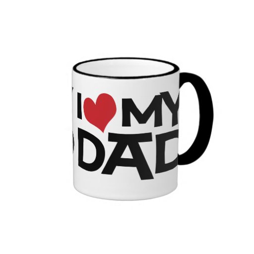 I Love My Dad Father's Day Ringer Mug