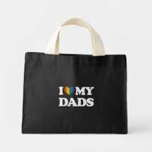 I love my dads - tote bag