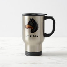 I Love My Dobie Mug