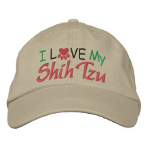 I Love My Dog Baseball Cap