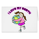 I love my earth greeting card