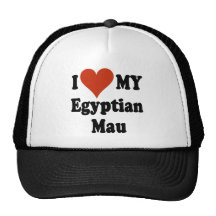 I Love My Egyptian Mau Cat Merchandise Mesh Hat