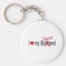 I Love My Fiance Keychain