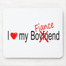 I Love My Fiance Mousepads