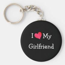 I Love My Girlfriend Keychain