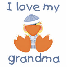 I love my grandma (boy ducky) photo cutouts