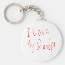 I Love My Grandpa! Keychain