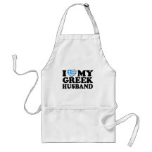 I Love My Greek Husband Apron