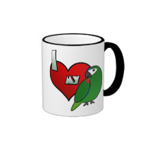 I Love my Hahn's Macaw Mug
