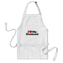 I Love My Husband Aprons