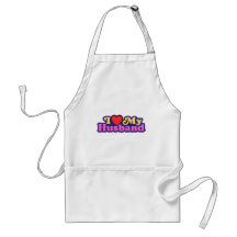 I Love My Husband Aprons