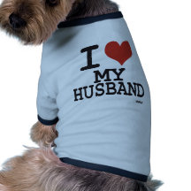 I love my husband dog tee shirt