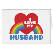 I Love My Husband Greeting Card