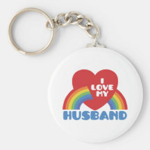 I Love My Husband Key Chains