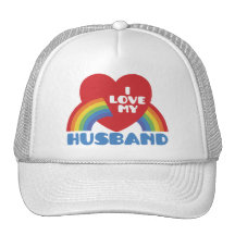 I Love My Husband Mesh Hat