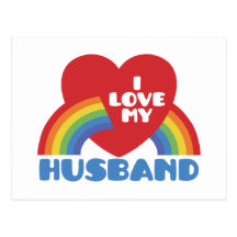 I Love My Husband Post Cards