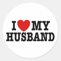 I Love My Husband stickers