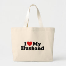 I Love My Husband Tote Bag
