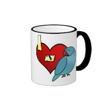 I Love my Indian Ringneck Parakeet Coffee Mug